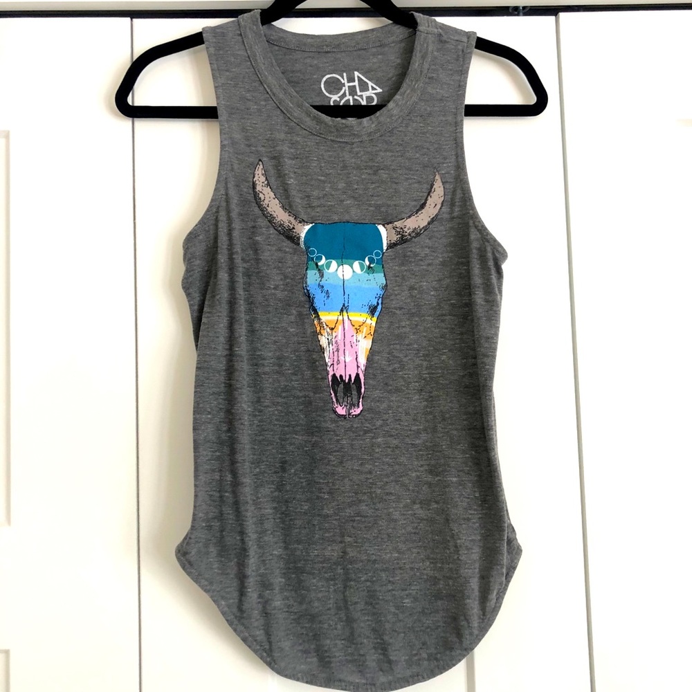 Chaser Graphic Longhorn Tank